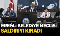 Ereğli Belediye Meclisi saldırıyı kınadı