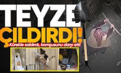 Zonguldak'ta korku dolu anlar: Kürekle saldırdı, komşusunu darp etti!