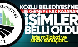 Kozlu Belediyesi'ne işe girmeye hak kazanan isimler belli oldu!