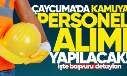 Çaycuma'da kamuya personel alımı yapılacak