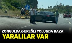 Zonguldak-Ereğli yolunda kaza! Yaralılar var