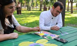 Başkan Yazıcıoğlu Mesire Alanı çalışmalarını sanatla süsledi