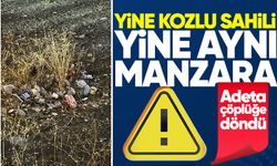 Yine Kozlu sahili yine aynı manzara: Adeta çöplüğe döndü