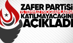 Zafer Partisi, 15 Temmuz programlarına katılmayacak!