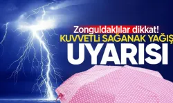 Zonguldaklılar dikkat: Sağanak yağış geliyor!
