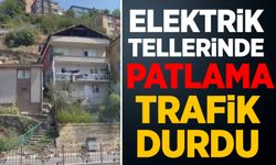 Elektrik tellerindeki patlamalar trafiği durdurdu