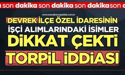 Devrek İlçe Özel İdaresinin işçi alımlarında AK Partili isimler yer aldı!