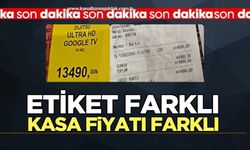 Zincir markette skandal olay: Etiket ve Kasa fiyatında büyük fark