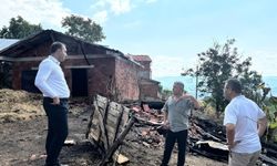 Ulus Kaymakamı Kadiroğlu, yangın bölgesinde incelemelerde bulundu