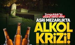 Zonguldak’ta utanç verici olay: Asri Mezarlık’ta alkol krizi!
