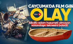Çaycuma'da film gibi olay: Alkollü adam husumeti olmayan vatandaşın teknesini batırdı!