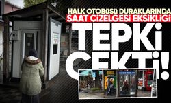 Halk otobüsü duraklarında saat çizelgesi eksikliği tepki çekti