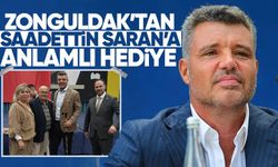 Zonguldak'tan Saadettin Saran'a 'Devrek Bastonu' hediyesi