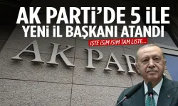 AK Parti’de dikkat çeken değişim! 5 ile yeni isimler atandı…