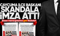 Çaycuma İlçe başkanı skandala imza attı: Basın mensuplarına şok ifadeler!