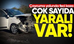 Çaycuma yolunda feci kaza: Çok sayıda yaralı var!