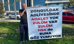 Zonguldak Adliye önünde hareketli dakikalar!