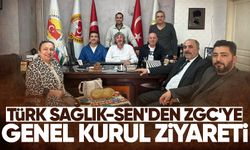 Türk Sağlık-Sen'den ZGC'ye Genel Kurul ziyareti