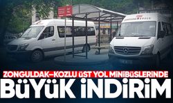Zonguldak–Kozlu üst yol minibüslerinde büyük indirim