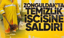 Zonguldak'ta temizlik işçisine saldırdılar!