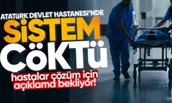 Atatürk Devlet Hastanesi’nde sistem çöktü: Hastalar mağdur olu!