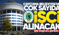 Çaycuma Belediyesi’ne personel alımı yapılacak: Başvurular başladı!