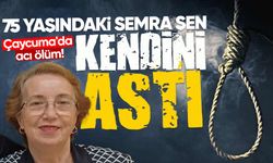 Çaycuma'da acı ölüm: 75 yaşındaki Semra Şen kendini astı!