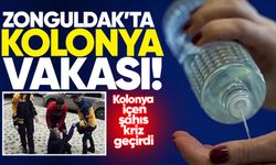 Elmas Park AVM önünde kolonya içen şahıs hastaneye kaldırıldı