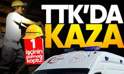 TTK'da kaza: Madencinin parmağı koptu!