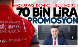 Zonguldak İl Göç İdaresi personeline 70 bin lira promosyon!
