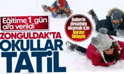 Zonguldak’ta okullara 1 gün kar tatili!
