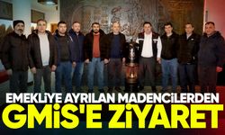 Emekliye ayrılan madencilerden GMİS'e ziyaret