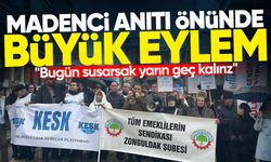 Madenci Anıtı önünde büyük eylem: "Bugün susarsak yarın geç kalırız"