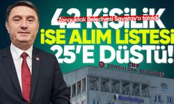 Zonguldak Belediyesi Sayıştay denetimi biter bitmez 25 kişiyi işe alacak!