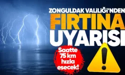 Zonguldak Valiliği'nden fırtına uyarısı: 75 km hızla esecek!