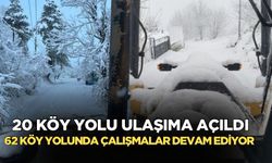 Zonguldak’ta kar mücadelesi: 20 Köy yolu daha ulaşıma açıldı!