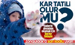 Zonguldak'ta kar yağışı etkisini tekrar gösterdi: Okullar tatil olacak mı?