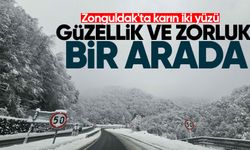 Zonguldak'ta karın iki yüzü: Güzellik ve zorluk bir arada!