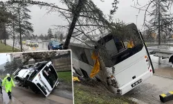 Isparta’da askeri nakil minibüsü devrildi: Çok sayıda yaralı var