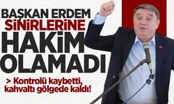 Başkan Erdem oto kontrolü kaybetti: Kahvaltı gölgede kaldı!