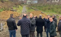 Milletvekili Bozkurt, heyelan bölgesine gitti