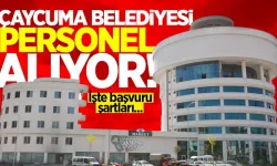 Çaycuma'da belediyeye çok sayıda işçi alınıyor