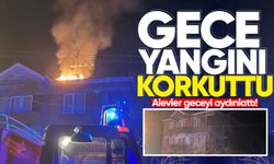 Çaycuma'da çatı yangını korkuttu: Alevler geceyi aydınlattı!