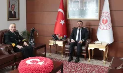 Karadeniz Bölge Komutanı Tuğamiral Korkut, Vali Hacıbektaşoğlu’nu ziyaret etti