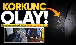 Korkunç olay: Metrelerce yükseklikten beton zemine düştü!