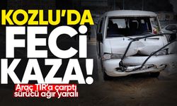 Kozlu’da feci kaza: Araç TIR’a çarptı, sürücü ağır yaralı