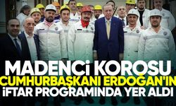 Madenci Korosu Cumhurbaşkanı Erdoğan'ın iftar programında yer aldı