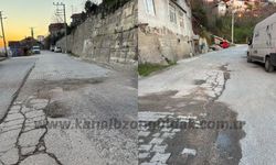 Başkan Erdem'e sitem etti: Yolun yarısı makyaj yarısı çukur!