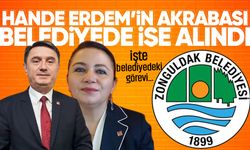 Tahsin Erdem’in eşi Hande Erdem’in akrabası belediyede işe alındı