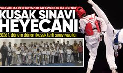 Zonguldak Belediyespor Taekwondo Kulübü'nde kuşak sınavı heyecanı
